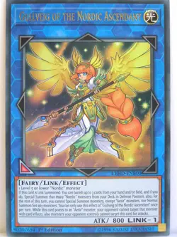 Yugioh - 1x #000 Gullveig of the Nordic Ascendant - LEHD-B - Legendary Her Ultra - Image 1