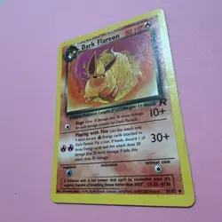 Dark Flareon 35/82 LP Vintage Team Rocket WOTC Pokemon Card TCG English 1999 - Image 5