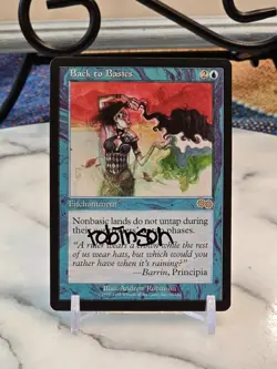 MTG Back to Basics Urza's Saga Regular ARTIST SIGNED LP - Image 1