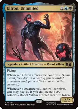 Ultron, Unlimited Light Play, English Magic the Gathering MTG Commander: Marvel - Image 1