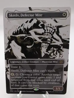 MTG Magic the Gathering - Skrelv, Defector Mite (Borderless) Phyrexia AWBO NM/M - Image 2