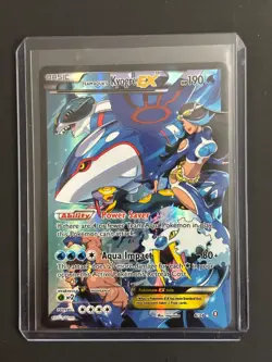 Pokemon TCG 2015 XY Double Crisis Team Aqua's Kyogre EX 6/34 Moderately Played - Image 1