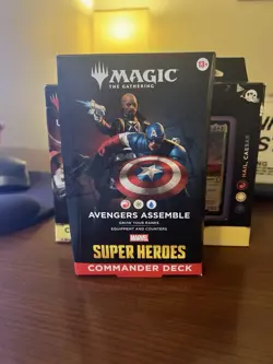 MAGIC: THE GATHERING - MARVEL SUPERHEROES AVENGERS ASSEMBLE COMMANDER DECK NEW - Image 1