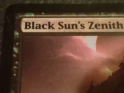 FOIL Black Sun's Zenith - Magic Mirrodin Besieged DCI Promo Borderless LP - Image 5