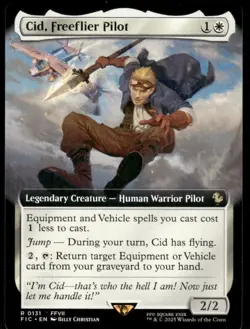 Cid, Freeflier Pilot (Extended Art) - Commander: FINAL FANTASY FIC 131 MTG Magic - Image 1
