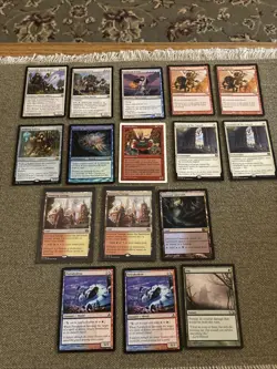 Vintage Magic The Gathering Card Lot Of 16. Light Play. Free Shipping! - Image 1