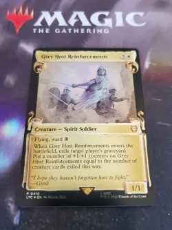 Mtg. Grey Host Reinforcements. Foil Showcase Scrolls. The Lord of the Rings. Nm - Image 1