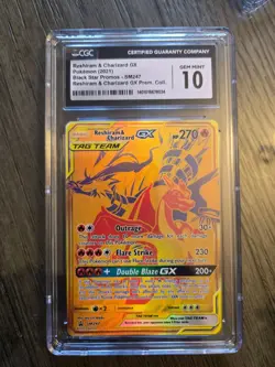 CGC 10 Reshiram & Charizard GX - SM247 - Pokemon SM Promos #SM247 Promo - Image 1