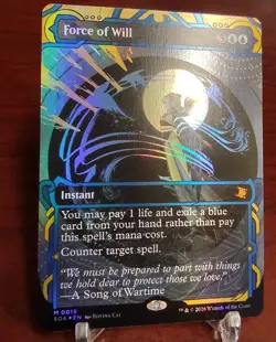 FOIL FORCE OF WILL x1 mtg NM Secrets of Strixhaven Mystical Archive 1 Mythic - Image 1