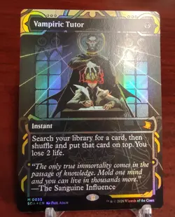 FOIL VAMPIRIC TUTOR x1 mtg NM Secrets of Strixhaven Mystical Archive 1 Mythic - Image 1