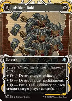 FOIL REQUISITION RAID x1 mtg NM Secrets of Strixhaven Mystical Archive 1 Unc - Image 1