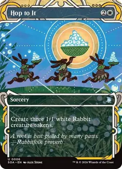 FOIL HOP TO IT x1 mtg NM Secrets of Strixhaven Mystical Archive 1 Unc - Image 1