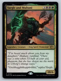 MTG MOM #256 Yargle and Multani Rare Legendary Frog Spirit Elemental - Image 1