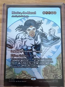 MTG Monica, the Marvel - Aurelia, the Warleader - Foil - Borderless, NM-Mint, En - Image 1
