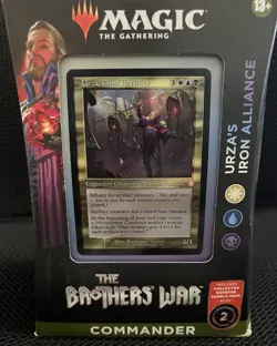 New and Sealed x 1 The Brothers' War Commander Deck - Urza's Iron Alliance MTG P - Image 1