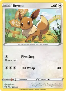 Eevee - SWSH095 - Black Star Promo - NM/LP - Pokemon - Read Desc. - Image 1