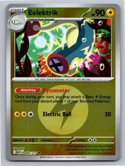 Eelektrik (Energy Symbol ) 060/217 Ascended Heroes Pokemon Reverse Holo NM - Image 1