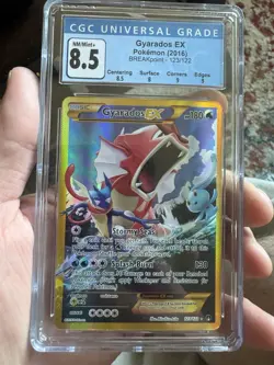 CGC 8.5 Gyarados EX 123/122 Breakpoint Secret Rare Holo 2016 EN - Image 1