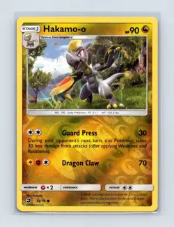 Hakamo-o 53/70 Common Dragon Majesty Pokemon Reverse Holo Lightly Played - Image 1