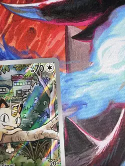 Pokemon Meowth 106/094 – Phantasmal Flames – English IR (Illustration Rare) - Image 3