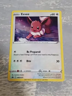 Pokemon TCG - Eevee SWSH127 - Black Star Promo - Cosmos Holo Rare - NM - Image 1