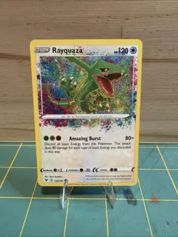 Pokemon TCG Rayquaza Amazing Rare, Vivid Voltage 138/185, Near Mint Condition - Image 1