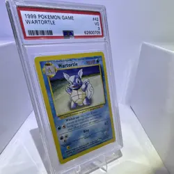 1999 Pokemon Base Set #42 Wartortle WOTC Card PSA 3 - Image 3