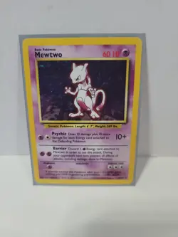 Mewtwo 10/102 Holo Rare Base Set - Pokemon - Image 2