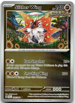 Slither Wing 026/064 Uncommon Shrouded Fable Pokemon Reverse Holo Near Mint - Image 1