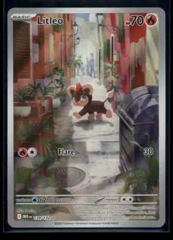 LITLEO 139/132 ILLUSTRATION RARE MEGA EVOLUTION POKEMON HOLO NM - Image 1