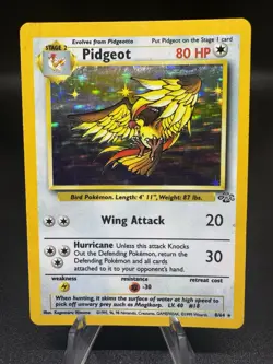 Pokemon TCG Pidgeot 8/64 Jungle Holo Unlimited Rare Vintage - Lightly Damaged - Image 1