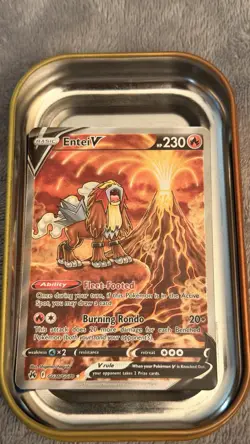 Pokemon Entei V GG36/GG70 Crown Zenith Galarian Gallery Full Art Holo UR - Image 1