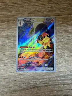 Pokemon TCG Armarouge 203/198 SV01 Illustration Rare Full Art Holo Near Mint - Image 2