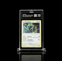 2020 POKEMON BLACK STAR PROMOS COSMOS HOLO #SWSH029 RAYQUAZA TAG 10 🐲 - Image 1