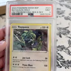 2024 POKEMON SWSH BLACK STAR PROMO #029 RAYQUAZA-HOLO PSA 9 - Image 2