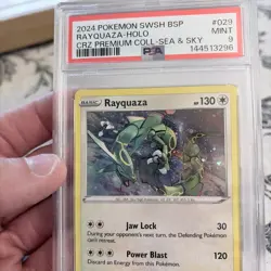 2024 POKEMON SWSH BLACK STAR PROMO #029 RAYQUAZA-HOLO PSA 9 - Image 3