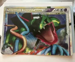 Pokemon Rayquaza & Deoxys Legend Holo Card 89/90 140 HP 2010 English TOP - Image 2