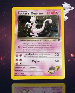 Pokemon Rocket's Mewtwo 14/132 Gym Challenge Holo Rare 1999 SWIRL 🌀 SEND OFFERS - Image 1
