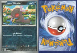 PALDEAN WOOPER 126/197 COMMON OBSIDIAN FLAMES POKEMON REVERSE HOLO NEAR MINT - Image 3