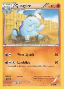 QUAGSIRE 39/98 COMMON ANCIENT ORIGINS POKEMON MODERATELY PLAYED - Image 1