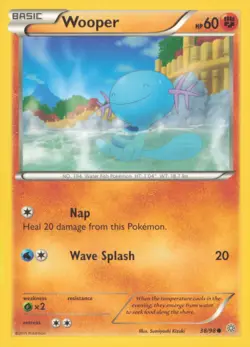WOOPER 38/98 COMMON ANCIENT ORIGINS POKEMON NEAR MINT - Image 1