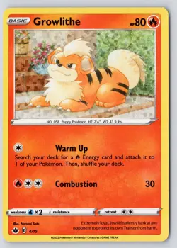Growlithe 004/015 Promo McDonald's Promos 2022 Holo Near Mint - Image 1