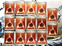x14 Pokemon TCG - Reverse Holo Fire Energy Lot - Scarlet & Violet Series - Image 1