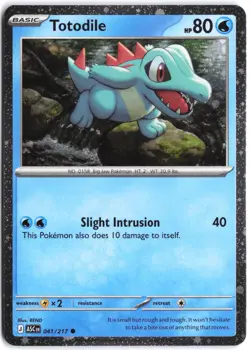 Totodile (Cosmos Holo) 041/217 Holo Miscellaneous Cards & Products Pokemon NM - Image 1