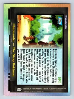 EP11 Charmander - The Stray Pokemon #133 Topps Trading Cards Series 2 Pokemon LP - Image 2