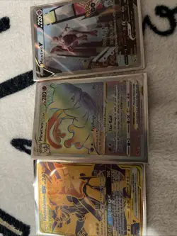 Pikachu & Zekrom GX, Mewtwo VSTAR, And mewtwo V Pokemon Cards - Image 1