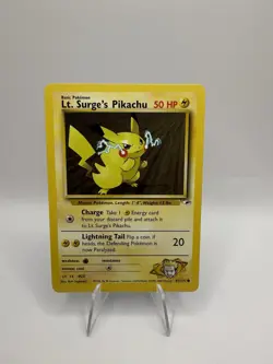 Pokemon Lt Surge Pikachu And Raichu Cards Gym Heroes - Image 3