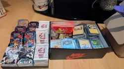 Huge Pokemon Card Job Lot Cards Mixed Collection Tins Figure Opened Packs - Image 1
