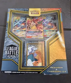 Pokemon TCG Reshiram & Charizard-GX League Battle Deck 60 Cards English 2019 - Image 1