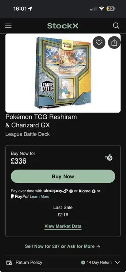 Pokemon TCG Reshiram & Charizard-GX League Battle Deck 60 Cards English 2019 - Image 4
